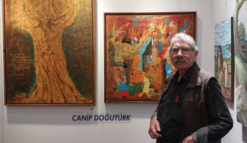 Canip Doğutürk, ArtContact Fuarı’nda Eserleriyle Göz Doldurdu.