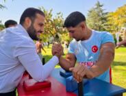 Eyyübiye’nin gururu Ercüment Bars: Küçük yaşta başladığı Bilek Güreşinde Türkiye dereceleri kazandı